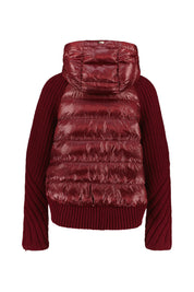 Strickjacke mit Kapuze - 5950 - Rot