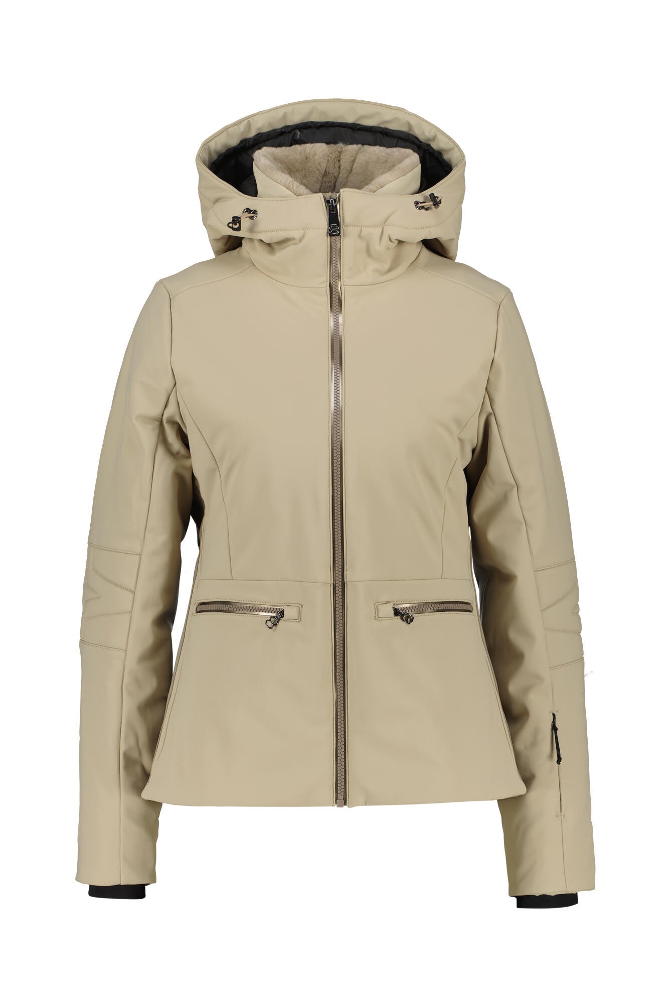 Skijacke VIENNA mit Kapuze - Light Beige - Beige