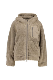 Teddyjacke CREAMY mit Kapuze - 0772 Mastic - Braun
