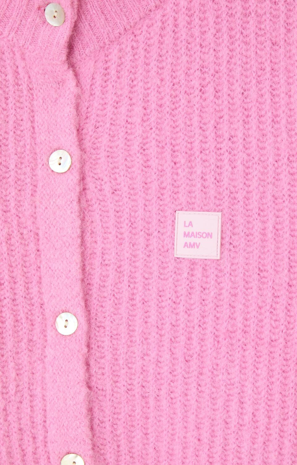 Strickjacke aus Alpakamix - Rose Bubble - Pink