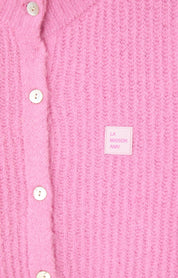 Strickjacke aus Alpakamix - Rose Bubble - Pink