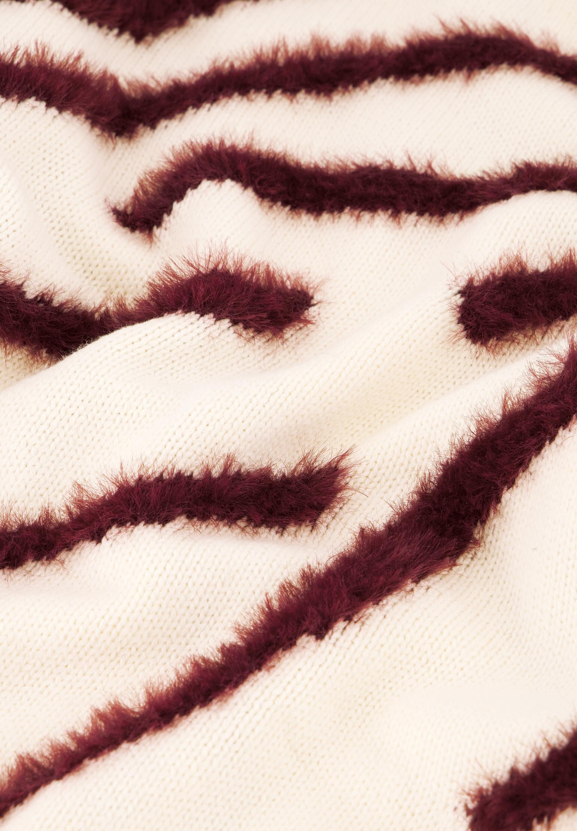 Strickpullover ZEBRA aus Baumwollmix - 1009 Cosy White - Weiß