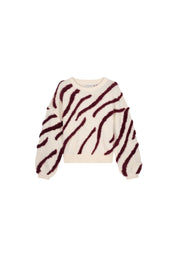 Strickpullover ZEBRA aus Baumwollmix - 1009 Cosy White - Weiß