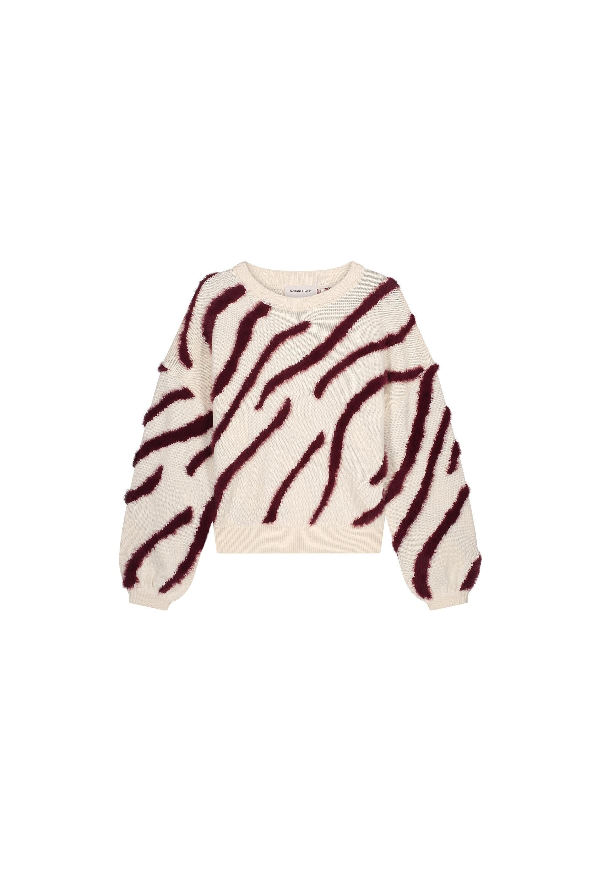 Strickpullover ZEBRA aus Baumwollmix - 1009 Cosy White - Weiß