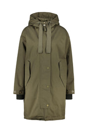 Mantel META Relaxed Fit - 640 Olive Grey - Grün