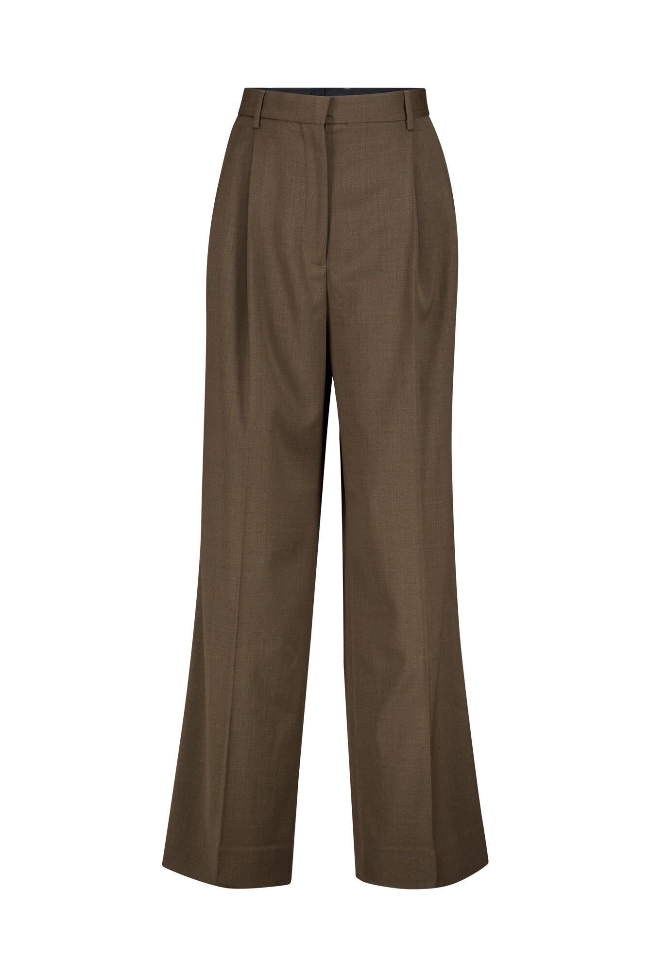 Bundfaltenhose DARCEY Wide Leg - 0091 Walnut Brown - Braun