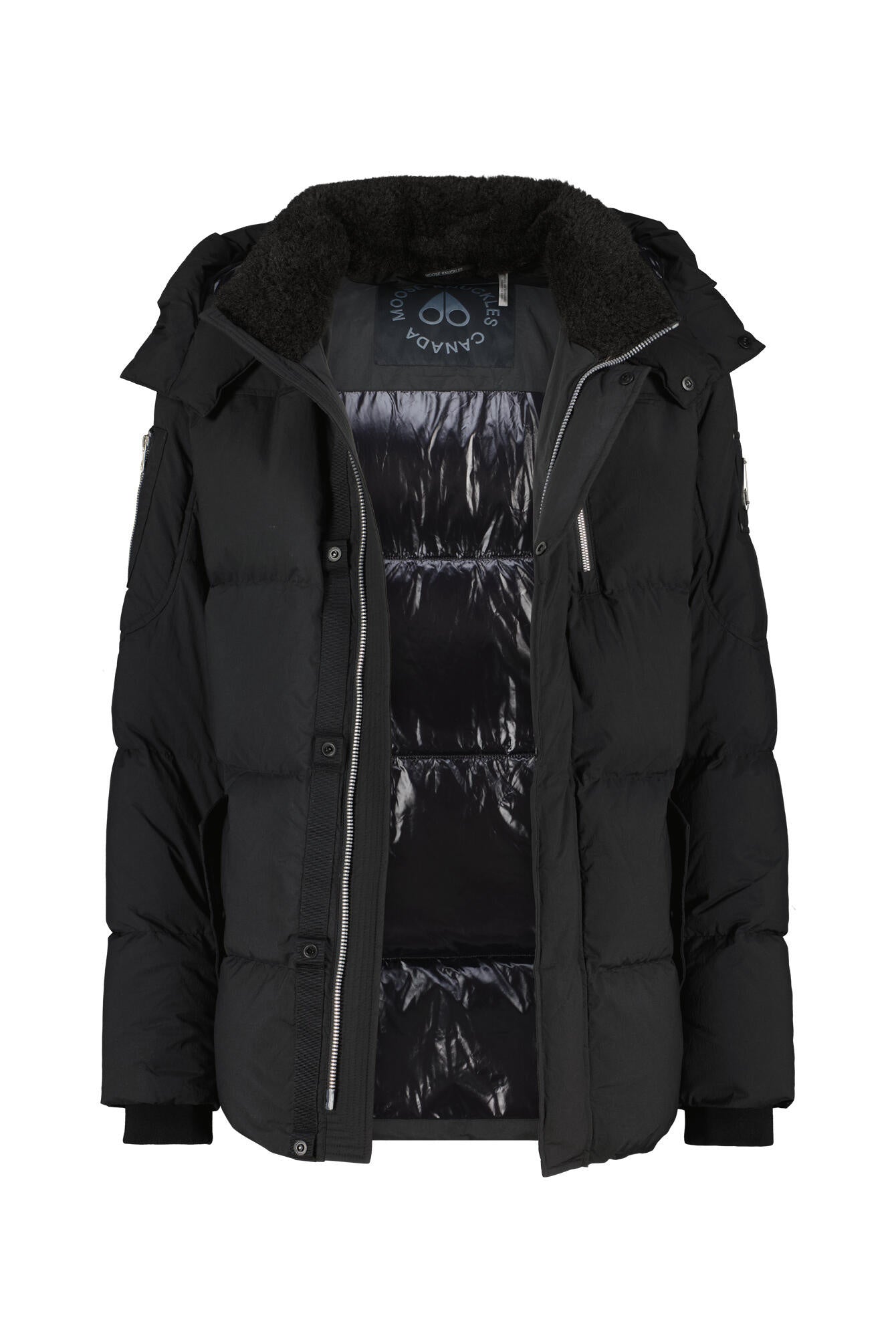 Daunenjacke mit abnehmbarer Kapuze - 292 Black - Schwarz