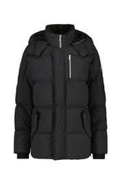 Daunenjacke mit abnehmbarer Kapuze - 292 Black - Schwarz
