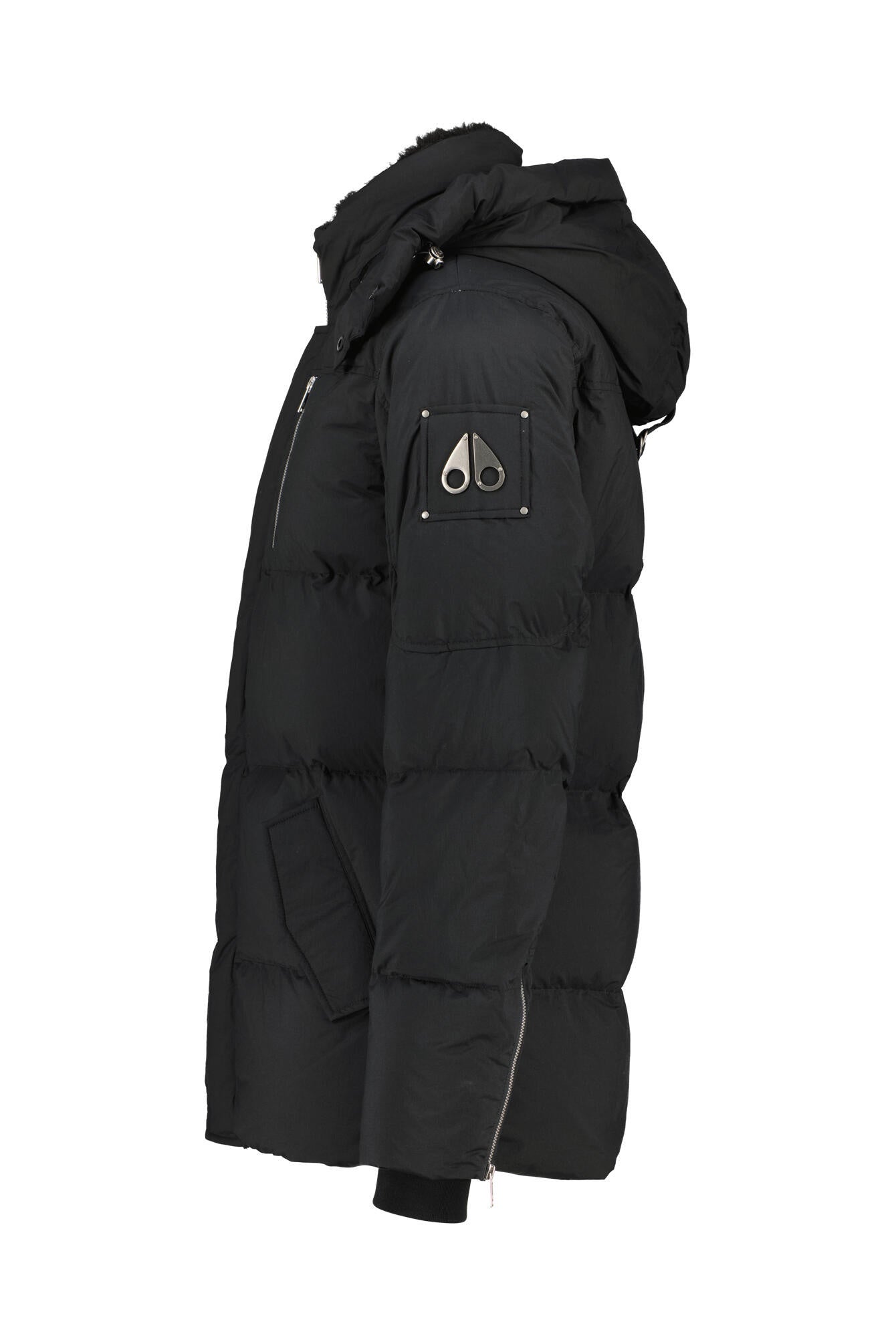 Daunenjacke mit abnehmbarer Kapuze - 292 Black - Schwarz
