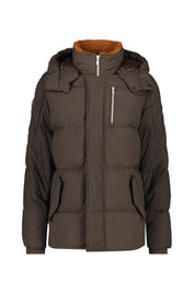 Daunenjacke mit abnehmbarer Kapuze - 1713 Espresso - Braun