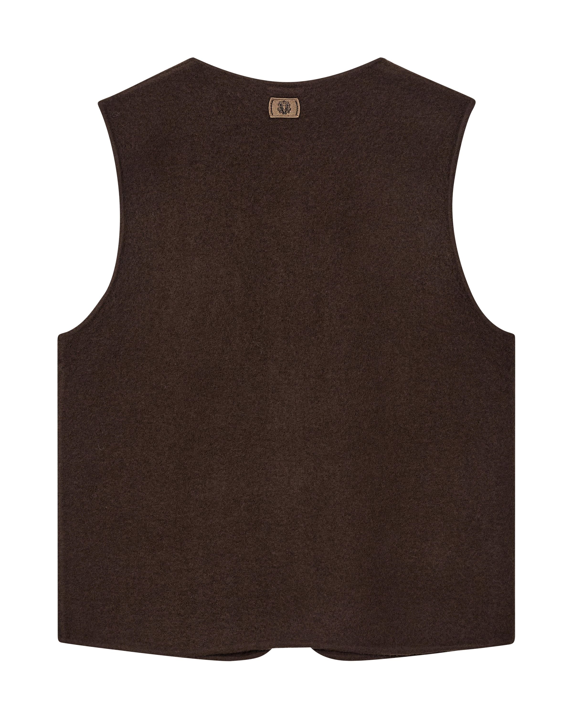 Strickweste aus Wolle - 769 Chocoalte Brown - Braun