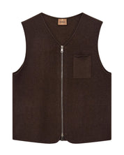Strickweste aus Wolle - 769 Chocoalte Brown - Braun