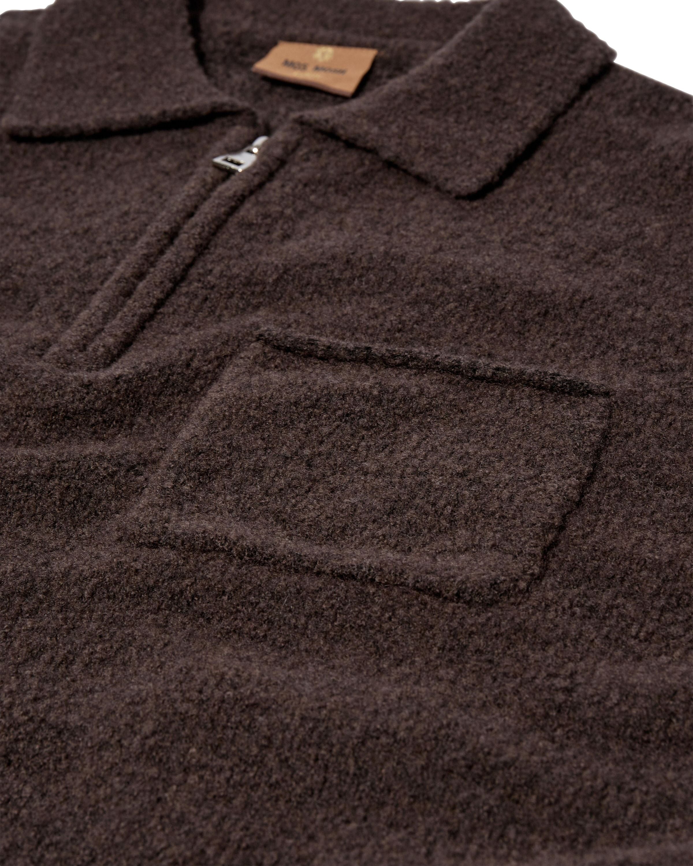Strickpullover RYAN aus Wolmix - 769 Chocolate Brown - Braun