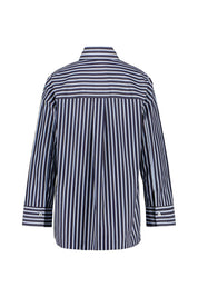 Hemdbluse aus Baumwolle - 697 Marine - Blau