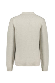 Strickjacke aus Wolle - Light Grey - Grau