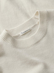 Strickpullover aus Wolle - 1387 Egret - Weiß