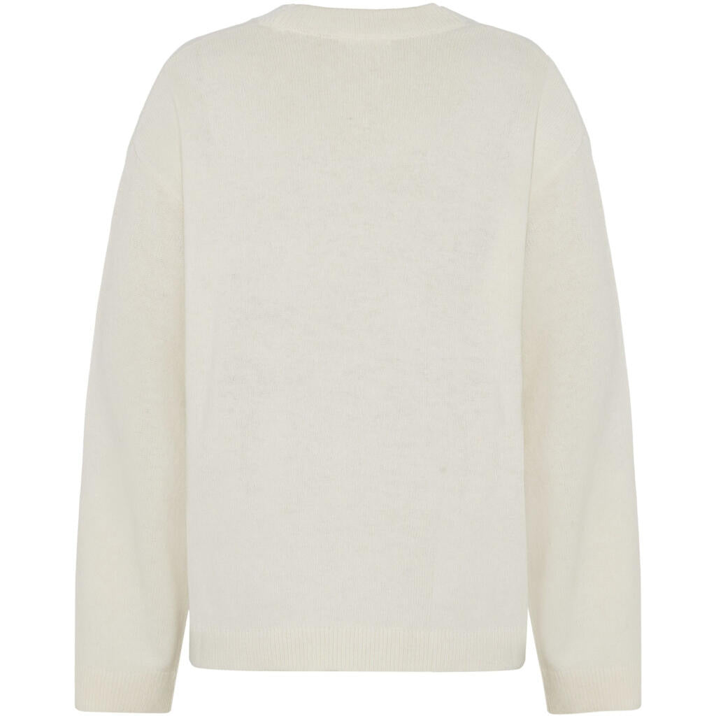 Strickpullover aus Wolle - 1387 Egret - Weiß