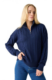 Strickpullover aus Merinowolle - 1001 Total Eclipse - Blau