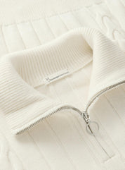Strickpullover aus Merinowolle - 1387 Egret - Weiß