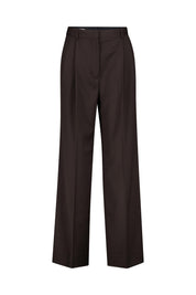 Bundfaltenhose DARCEY Wide Leg - 0374 Dark chocolate - Braun