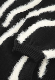 Strickpullover ZEBRA aus Baumwollmix - 9001 Black - Schwarz