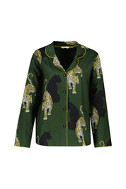 Schlafshirt aus Baumwollmix - Olive Green - Grün