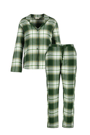 Schlafanzug aus Baumwolle - Olive Green - Grün