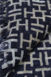 Tuch ALKINICKI aus Kaschmir - 260A - Blau