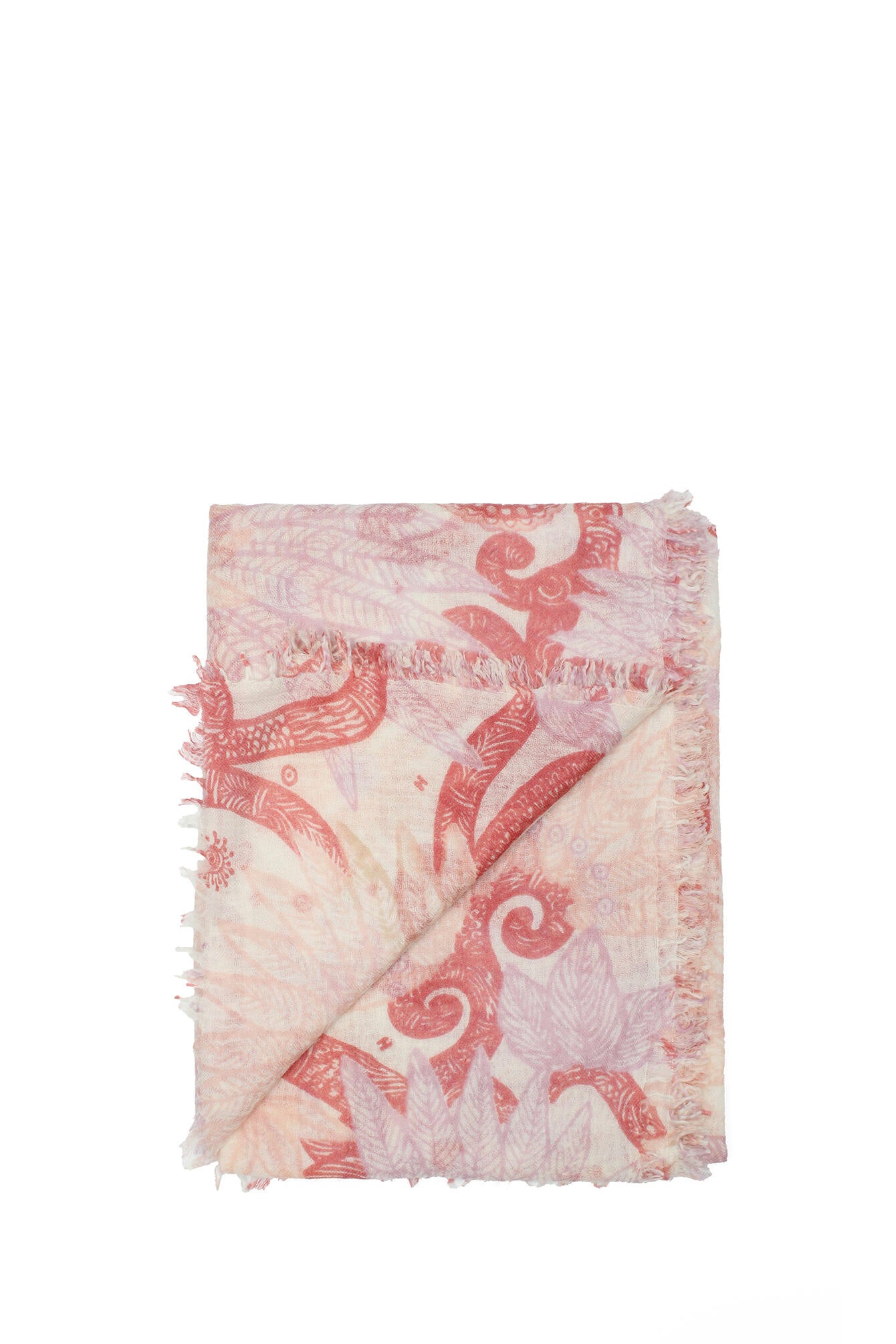 Tuch INKE aus Wolle - 260C - Rosa