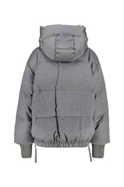 Daunenjacke HEKA 75 aus Wollmix - 410 Taupe Grey - Blau