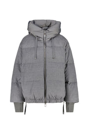 Daunenjacke HEKA 75 aus Wollmix - 410 Taupe Grey - Blau