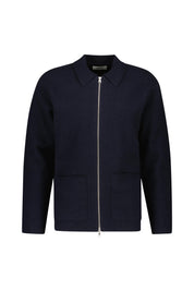 Overshirt JONAS aus Wolle - Navy Blue - Blau