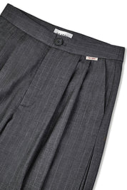 Nadelstreifenhose LEANA Wide Leg - Pinstripe - Grau