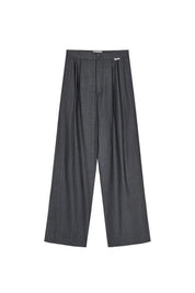 Nadelstreifenhose LEANA Wide Leg - Pinstripe - Grau