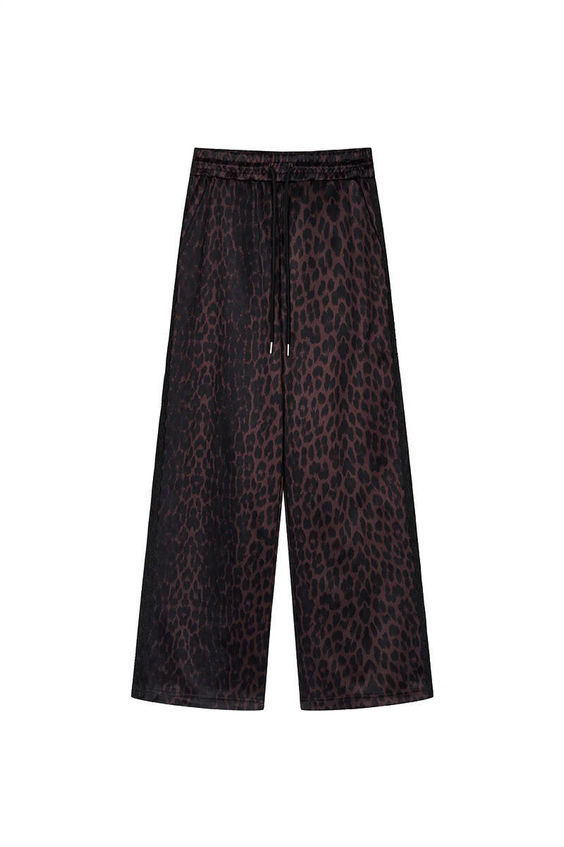 Schlupfhose KAEL Wide Leg - Leo - Braun