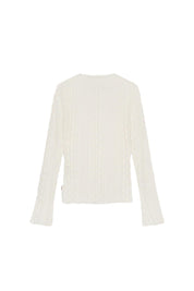 Langarmshirt ZAHARA transparent - Offwhite - Creme