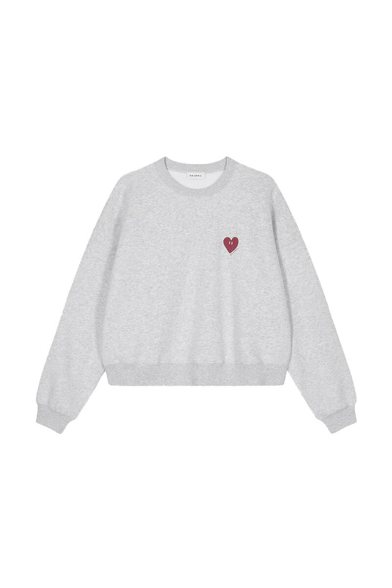Sweatshirt NINA aus Baumwollmix - Grey - Grau