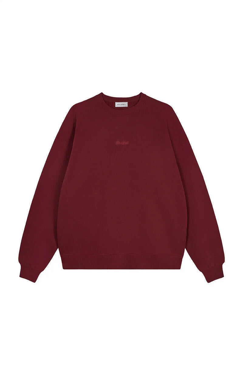 Sweatshirt GOOD KARMA aus Baumwollmix - Merlot - Rot