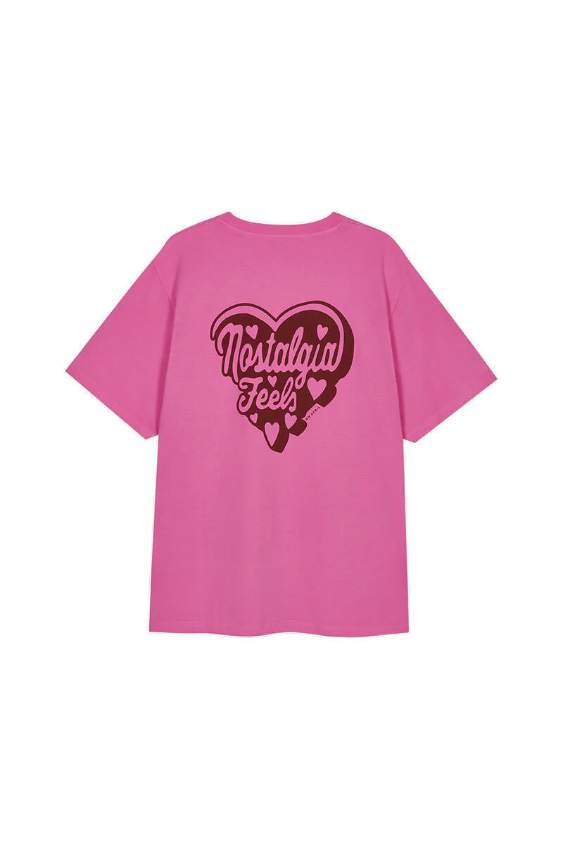 T-Shirt NOSTALGIA aus Baumwolle - Candy - Pink