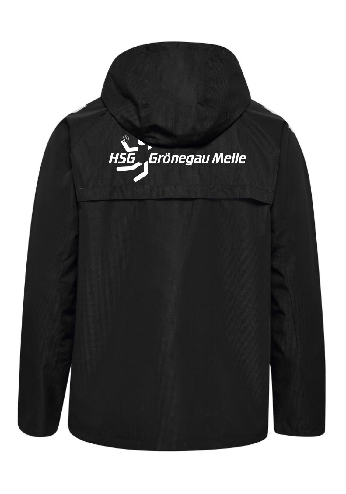 Kinder HSG Grönegau Melle Allwetterjacke - 2001 BLACK - Schwarz