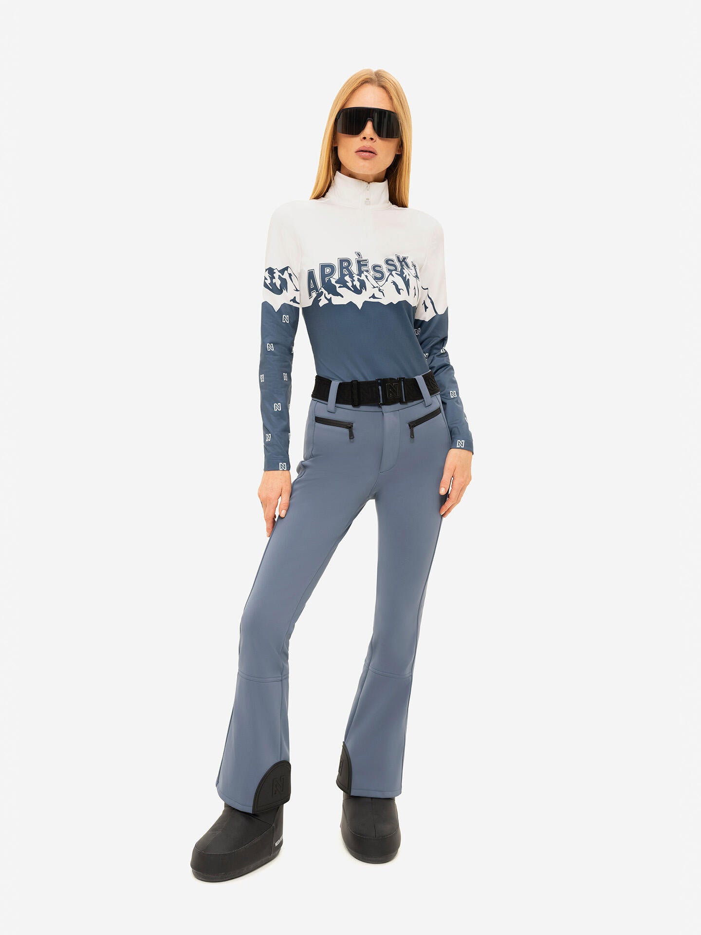 Ski-Hose GRACY - Dusty Blue - Blau