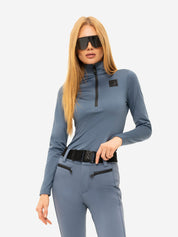 Ski-Pullover NANTES - 7678 Dusty Blue - Blau