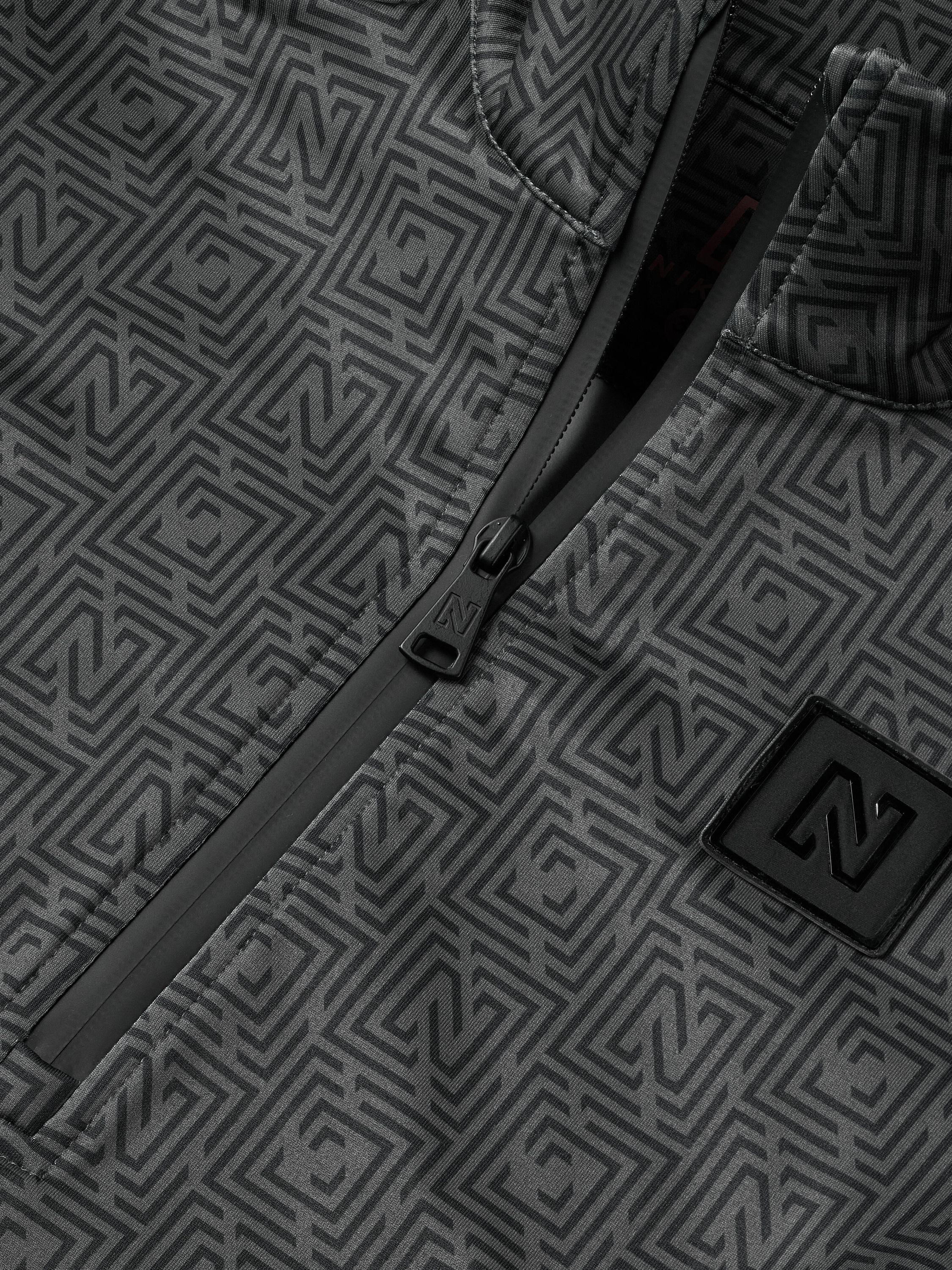 Ski-Pullover NANTES - 9000 Black - Grau