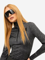 Ski-Pullover NANTES - 9000 Black - Grau