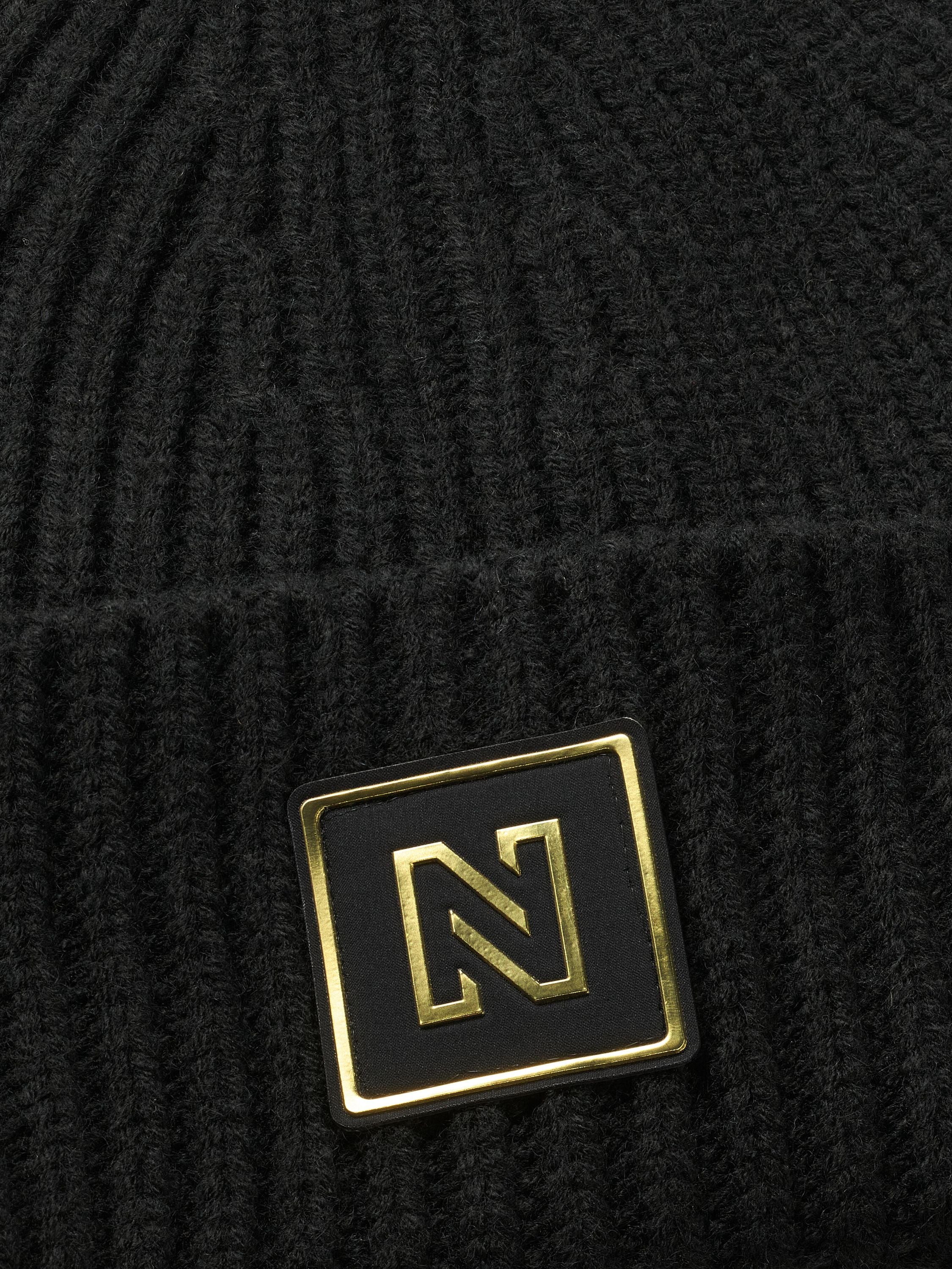 Strickmütze NASHVILLE - 9000 Black - Schwarz