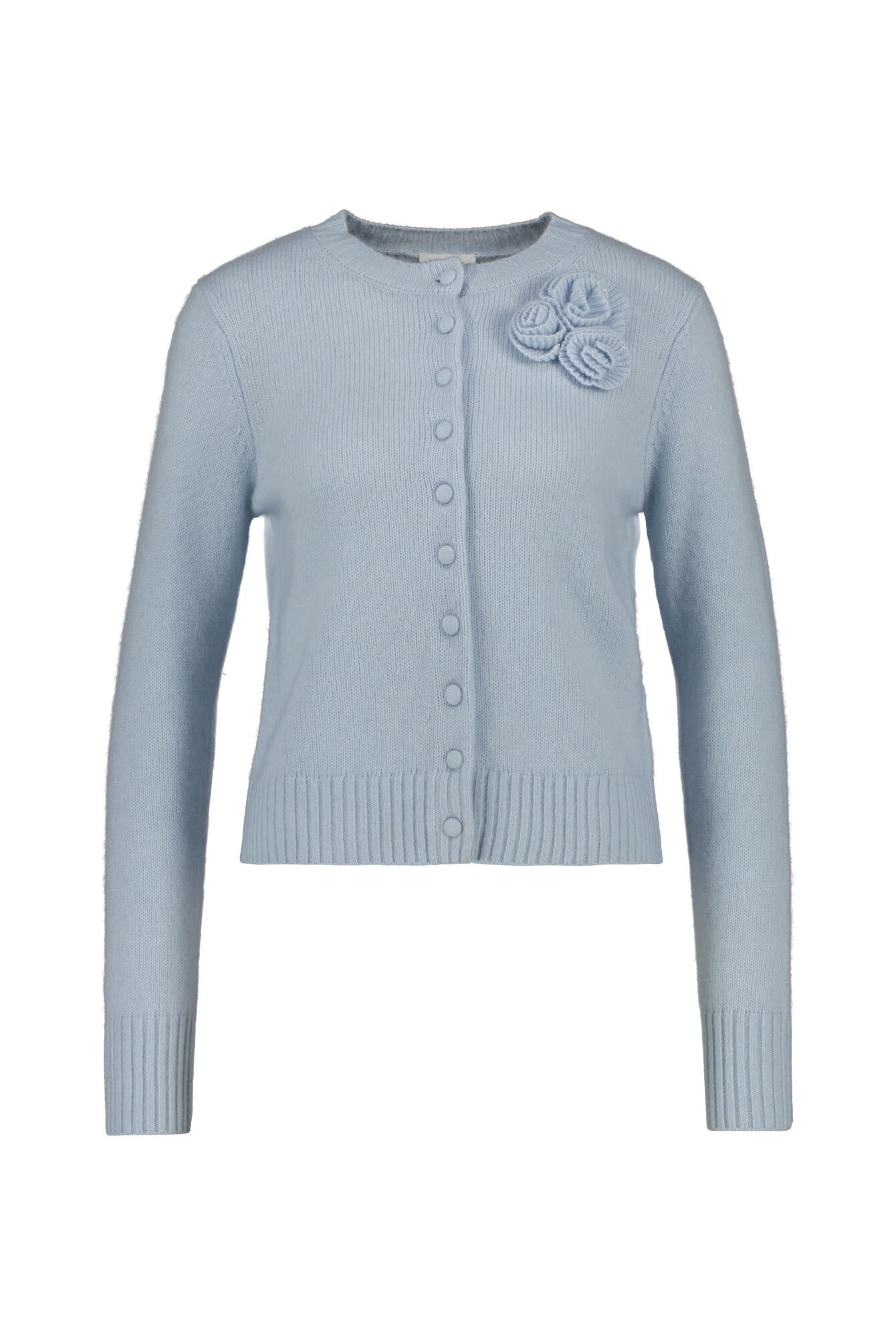 Strickjacke aus Wollmix - 121 Bleu - Blau