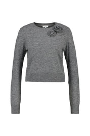 Strickpullover aus Wollmix - 105 Grey - Grau