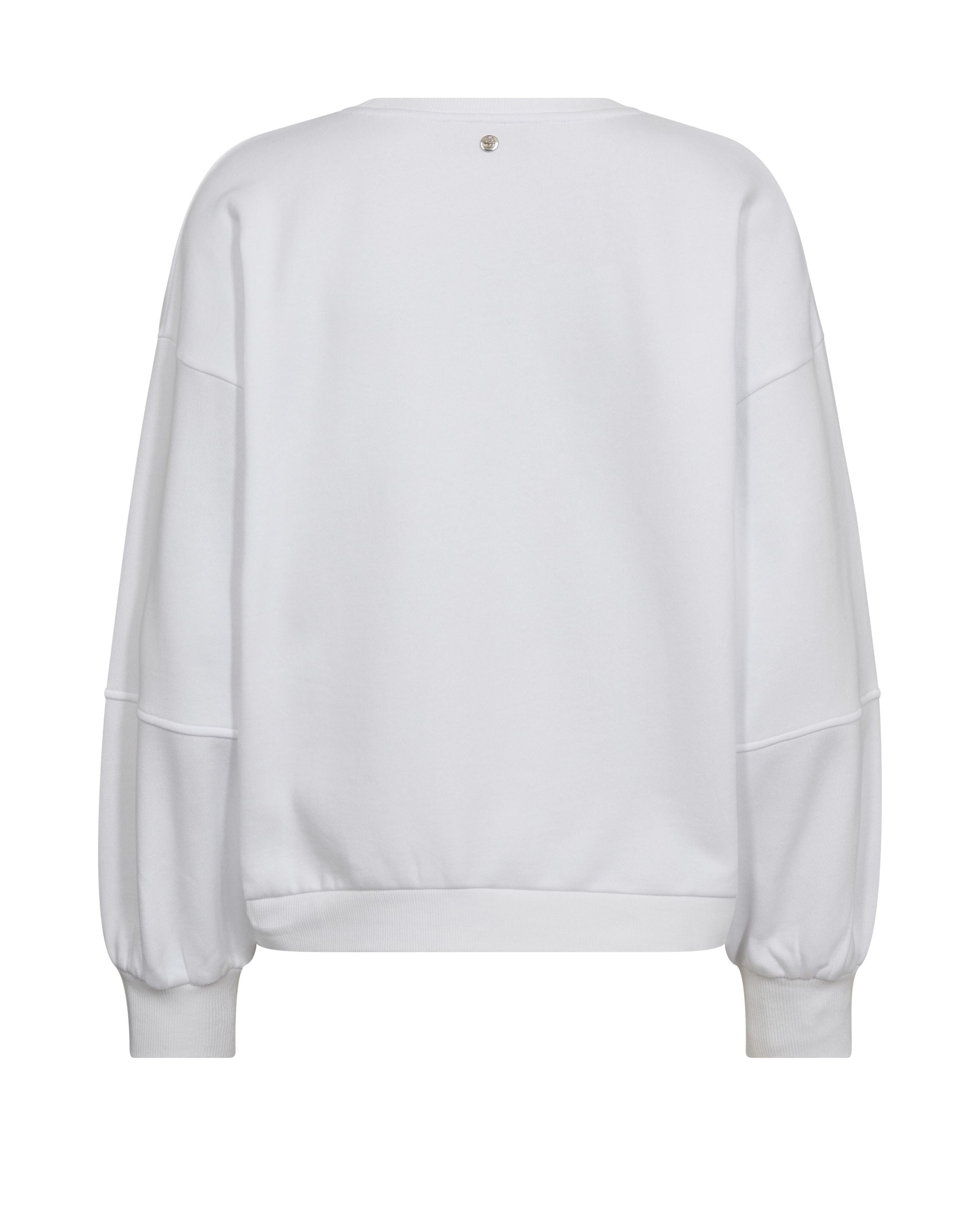 Sweatshirt aus Baumwolle - 101 White - Weiß