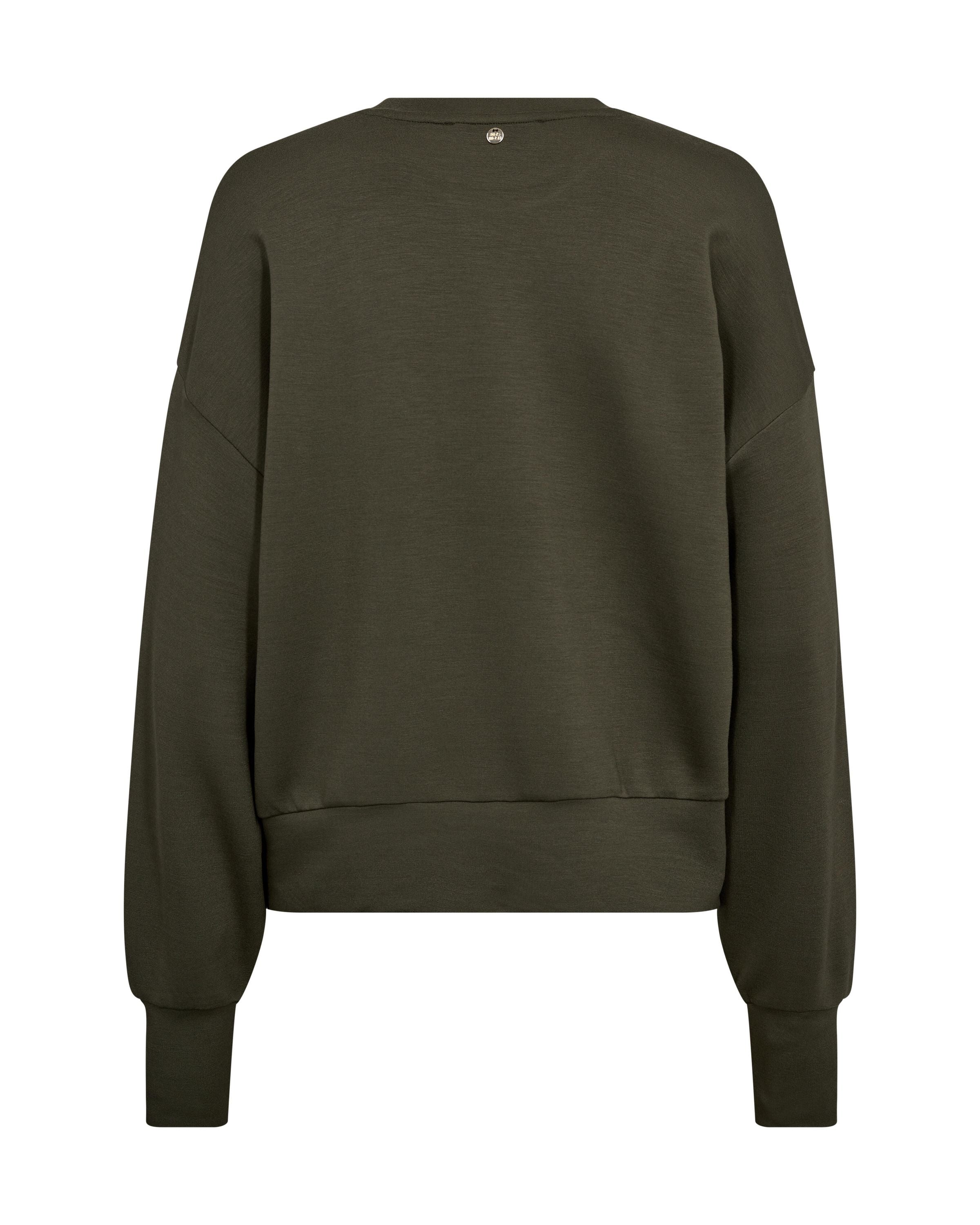 Sweatshirt aus Viskosemix - 543 Olive Night
