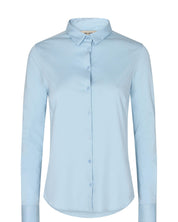Baumwoll-Bluse TINA - 406 Light Blue - Blau